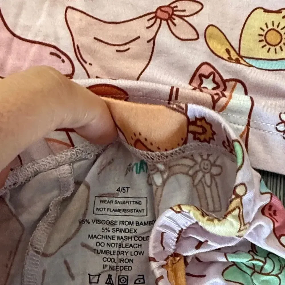 Gigi & Max Western-Cowgirl Print Pajama Set